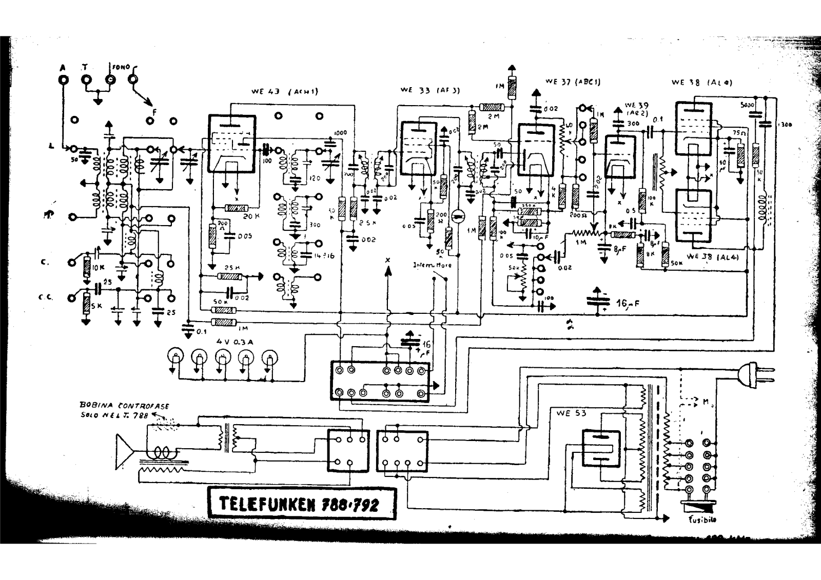 Siemens t788, t792 schematic