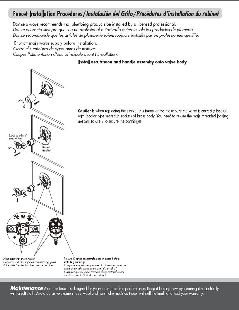 Danze D510415T Installation Manual