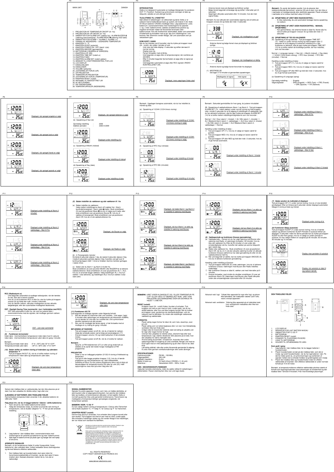 Denver CRP-712 User Manual