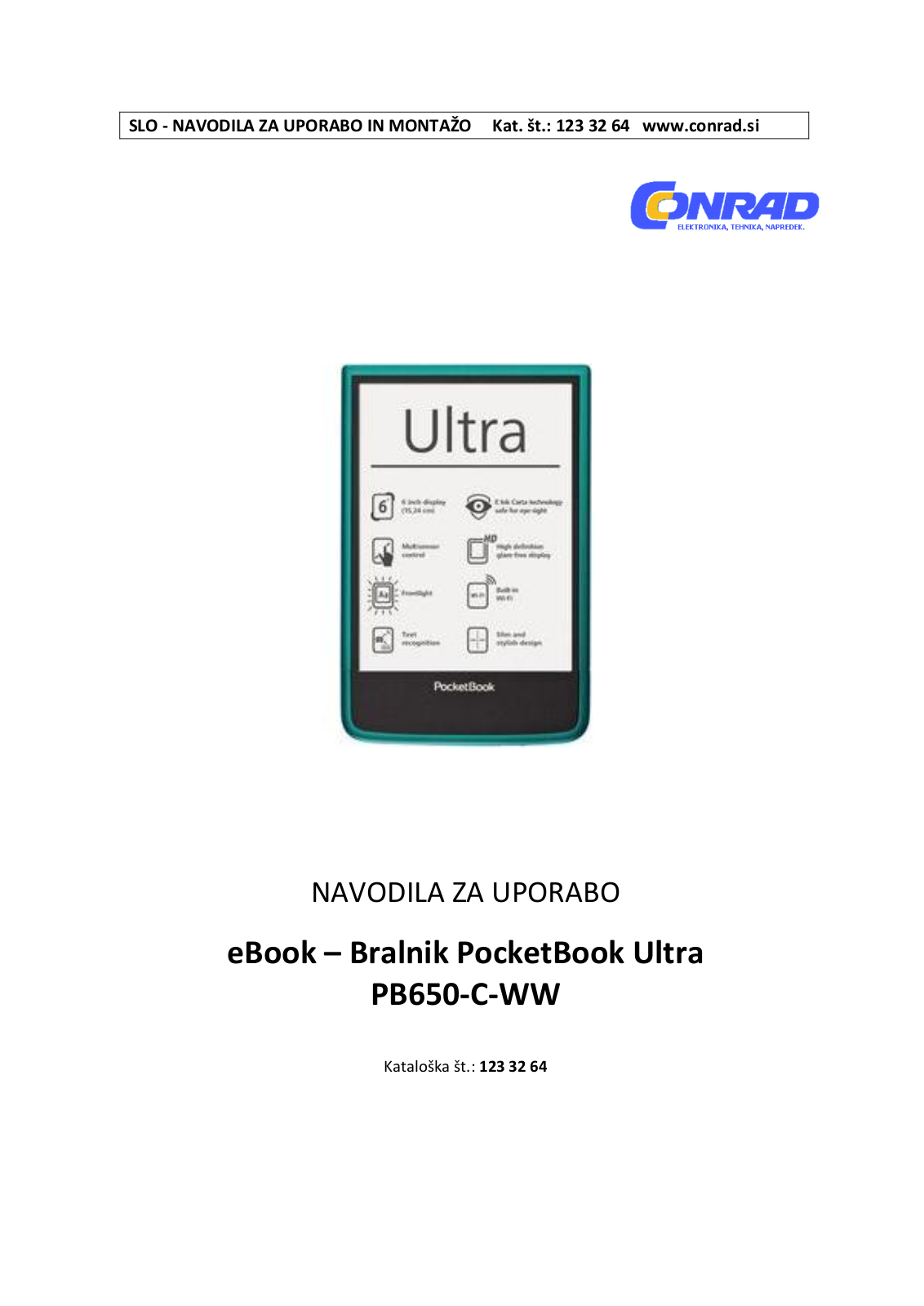 PocketBook PB650-C-WW, Ultra User guide