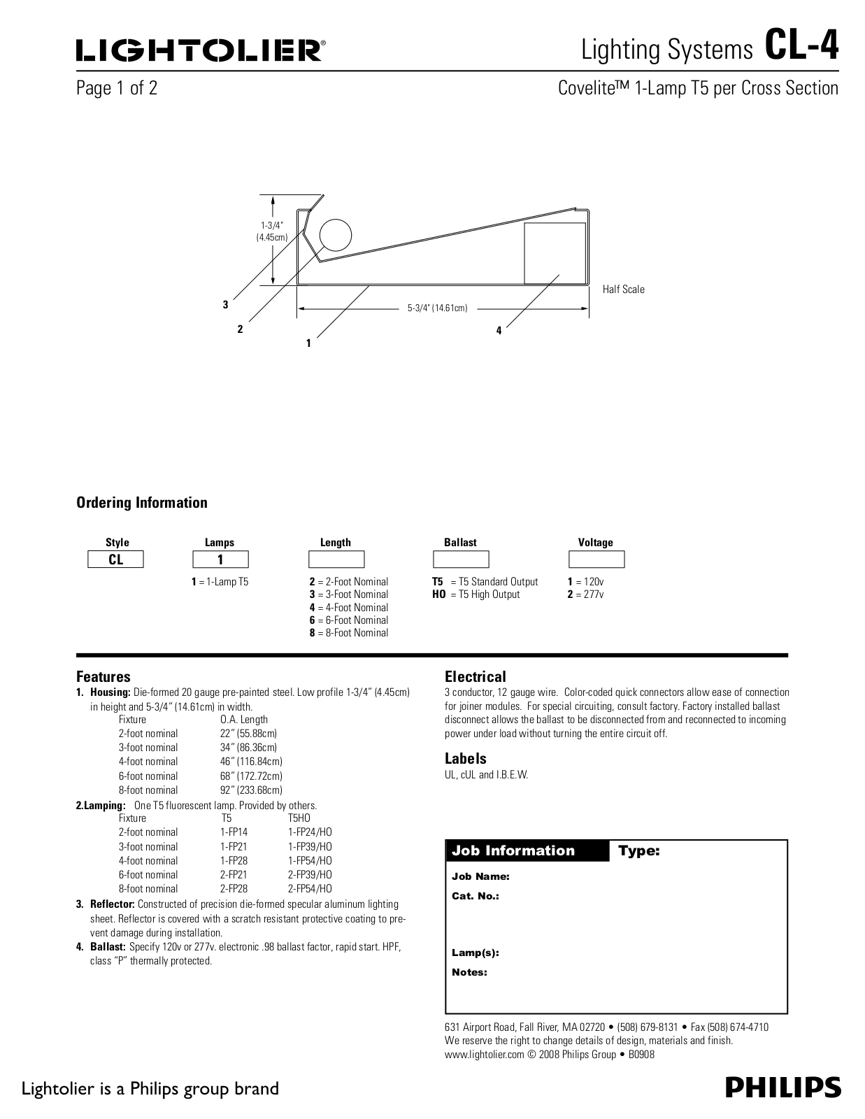 Lightolier CL-4 User Manual