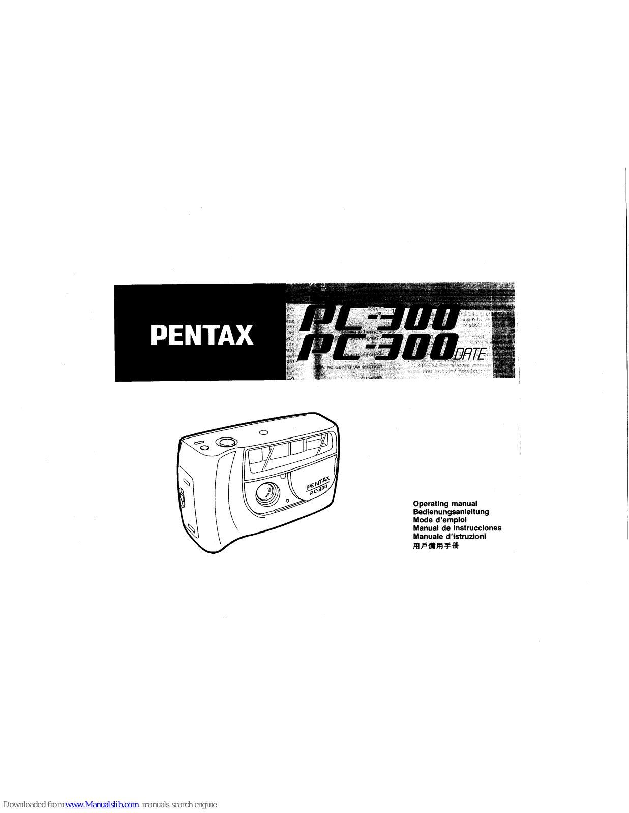 Pentax PC-300 DATE Operation Manual