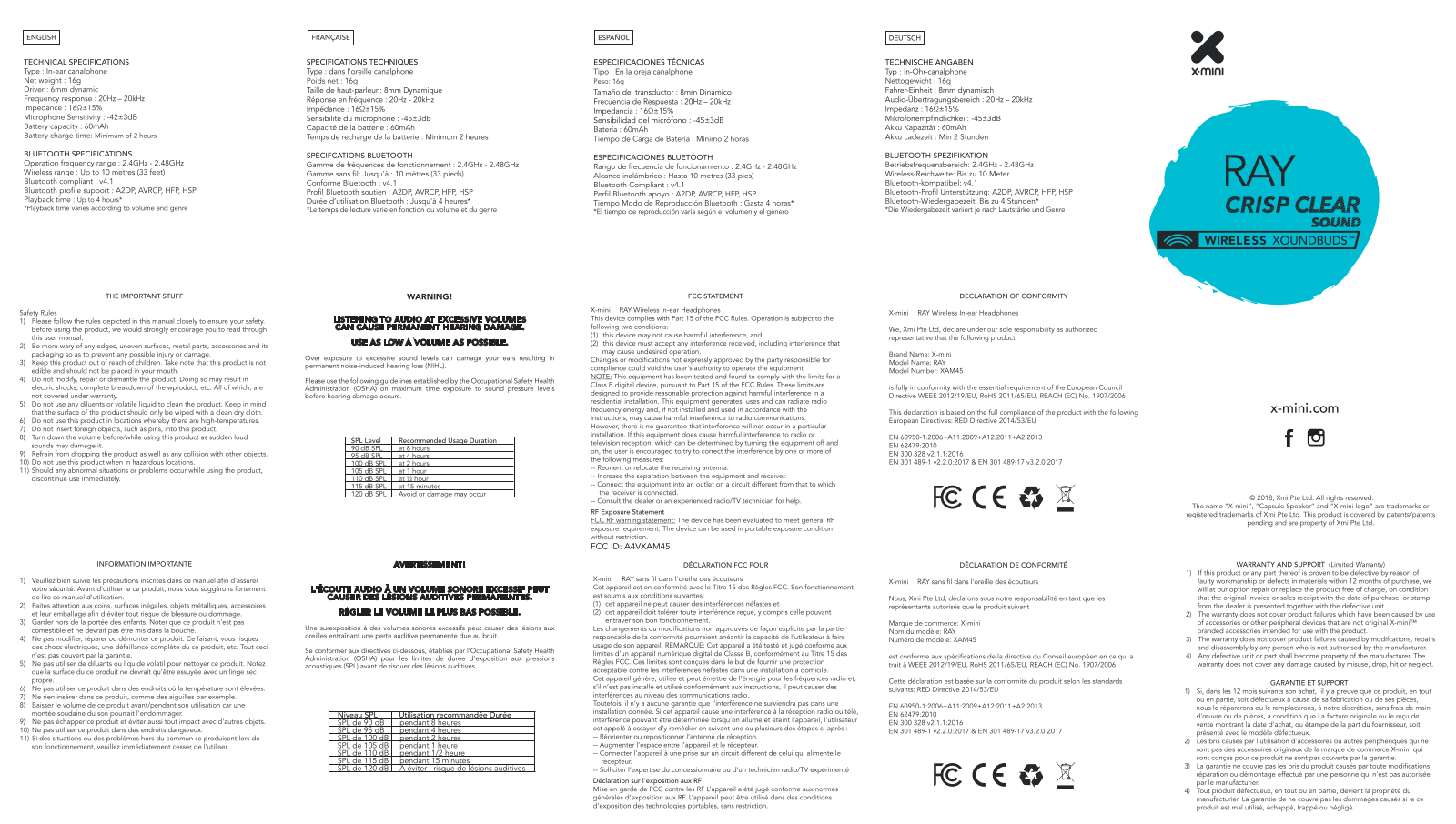 Xmi XAM45 Users Manual