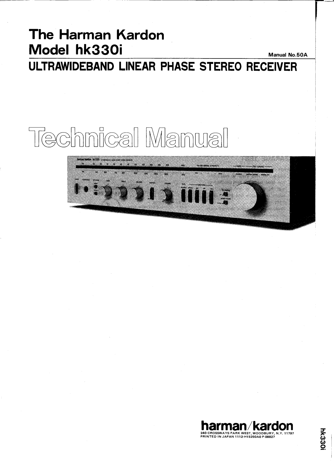 Harman Kardon HK-330-I Service manual