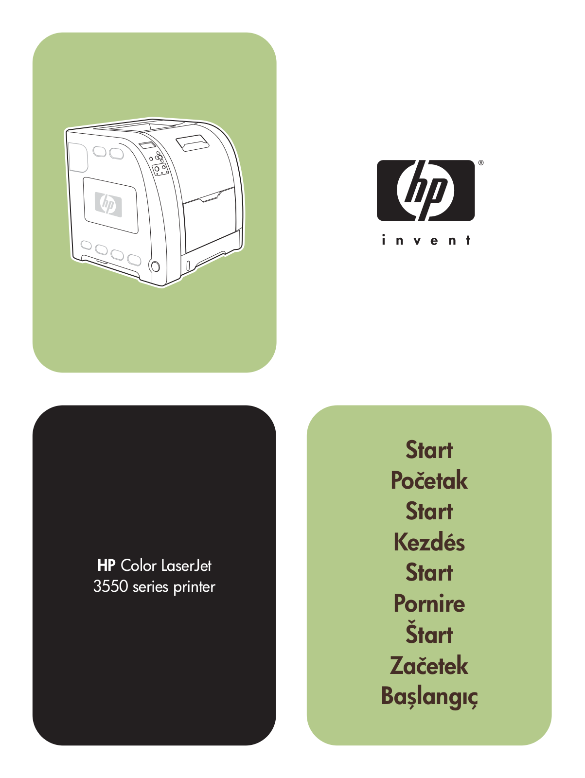 HP LaserJet 3550 Getting Started Guide