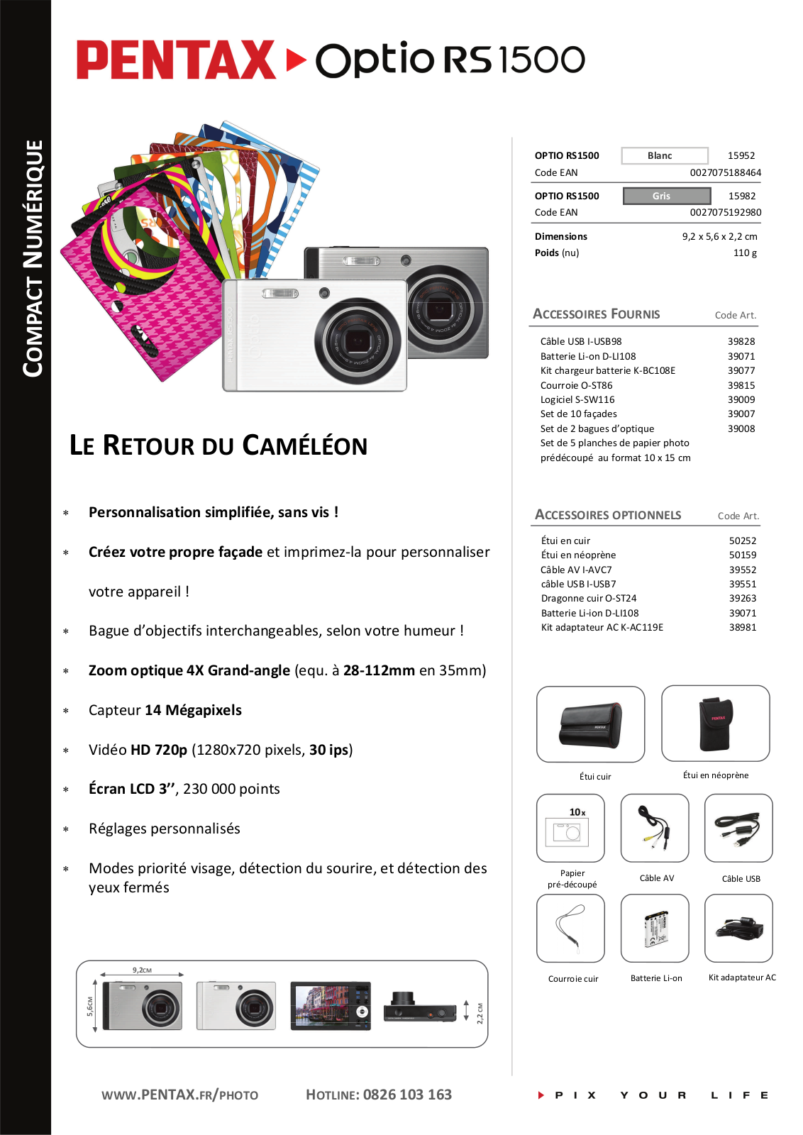 PENTAX OPTIO RS1500 User Manual