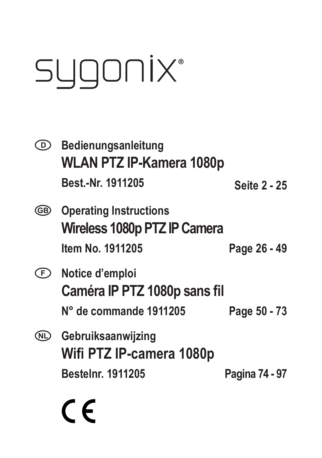 Sygonix SY-3822410 User guide