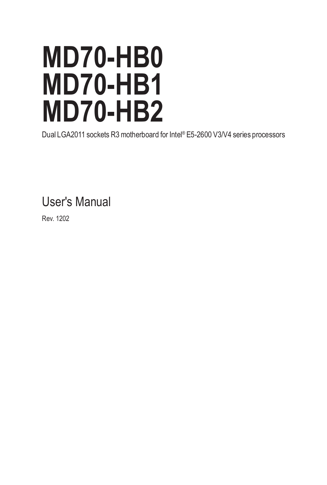 Gigabyte MD70-HB2 Service Manual