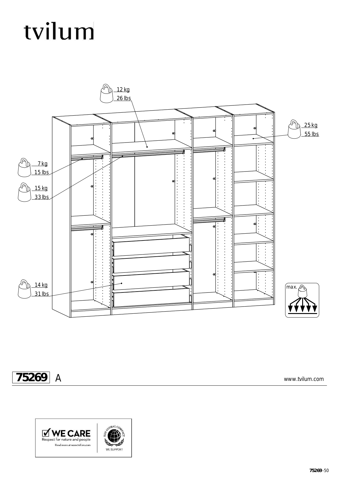 Tvilum 75269 User Manual