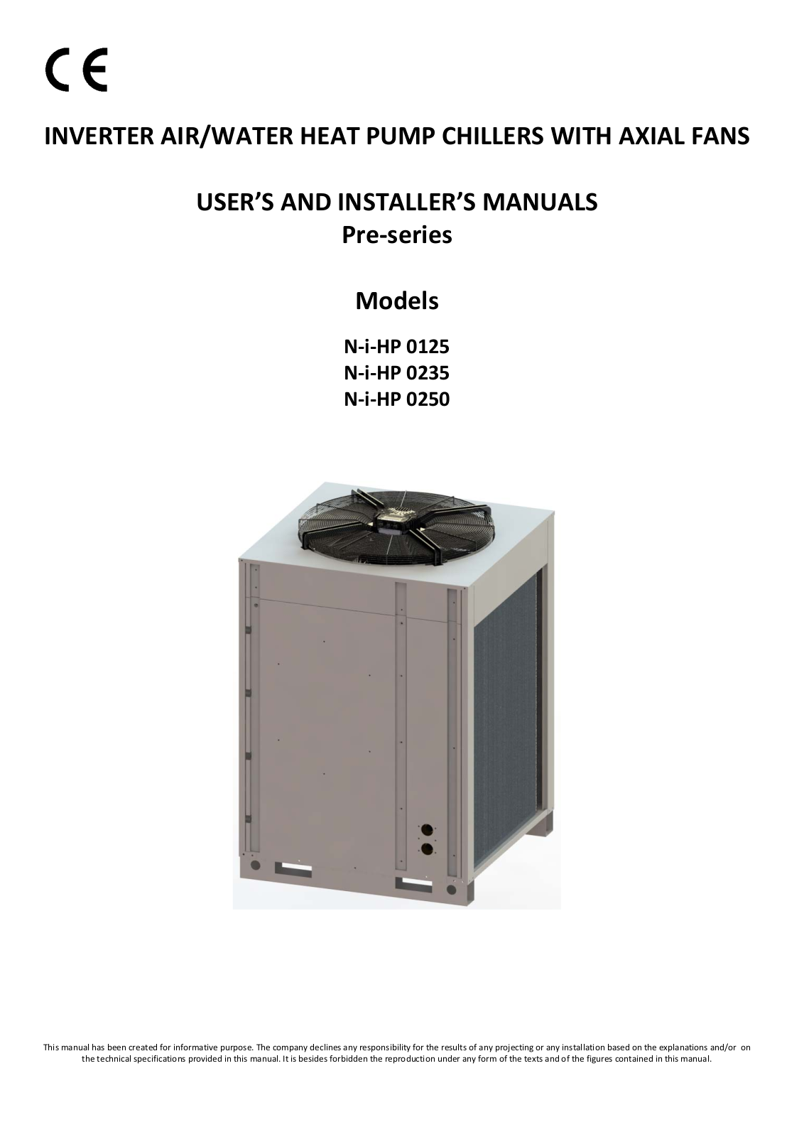 MAXA N-i-HP 0125, N-i-HP 0235, N-i-HP 0250 Installation Manual