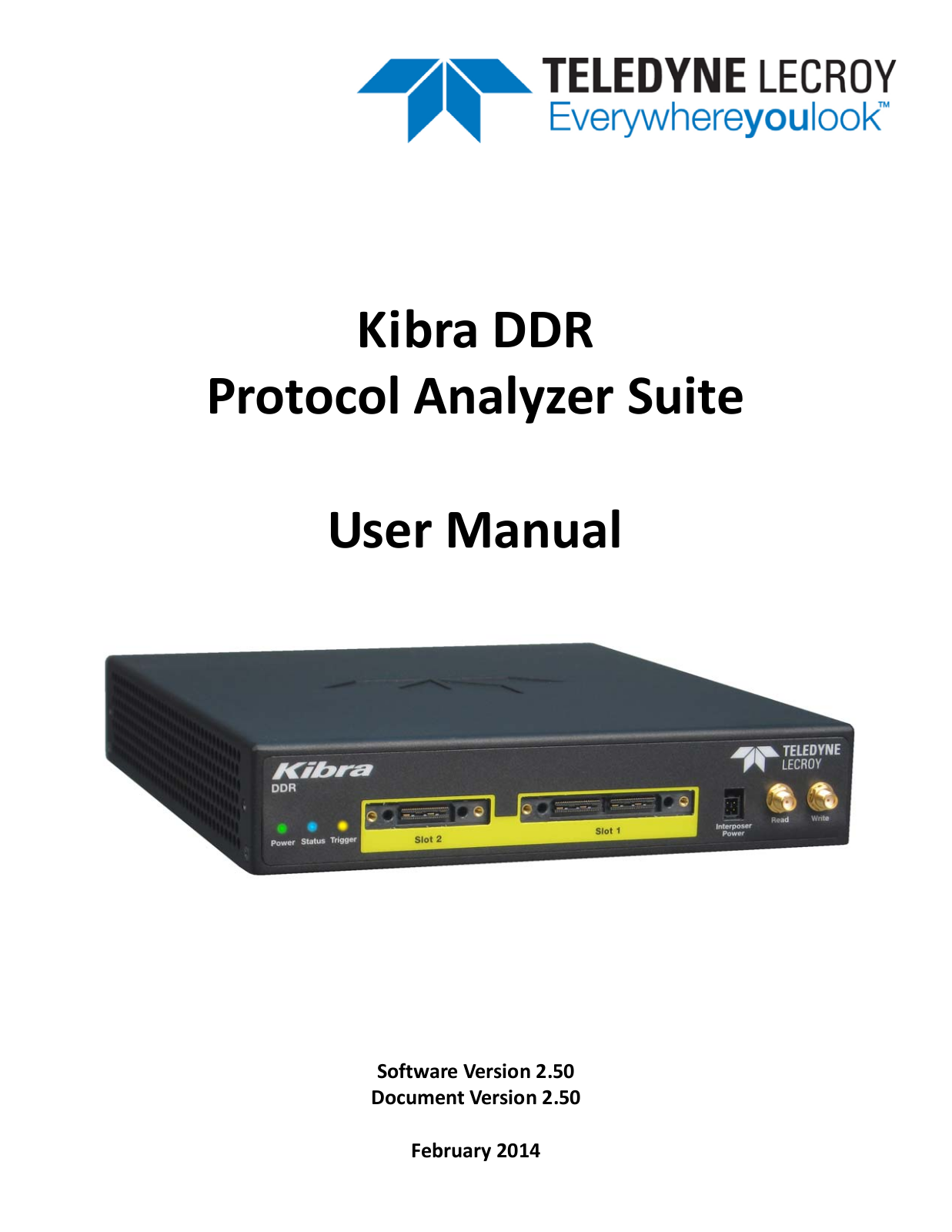 Teledyne Kibra DDR User Manual