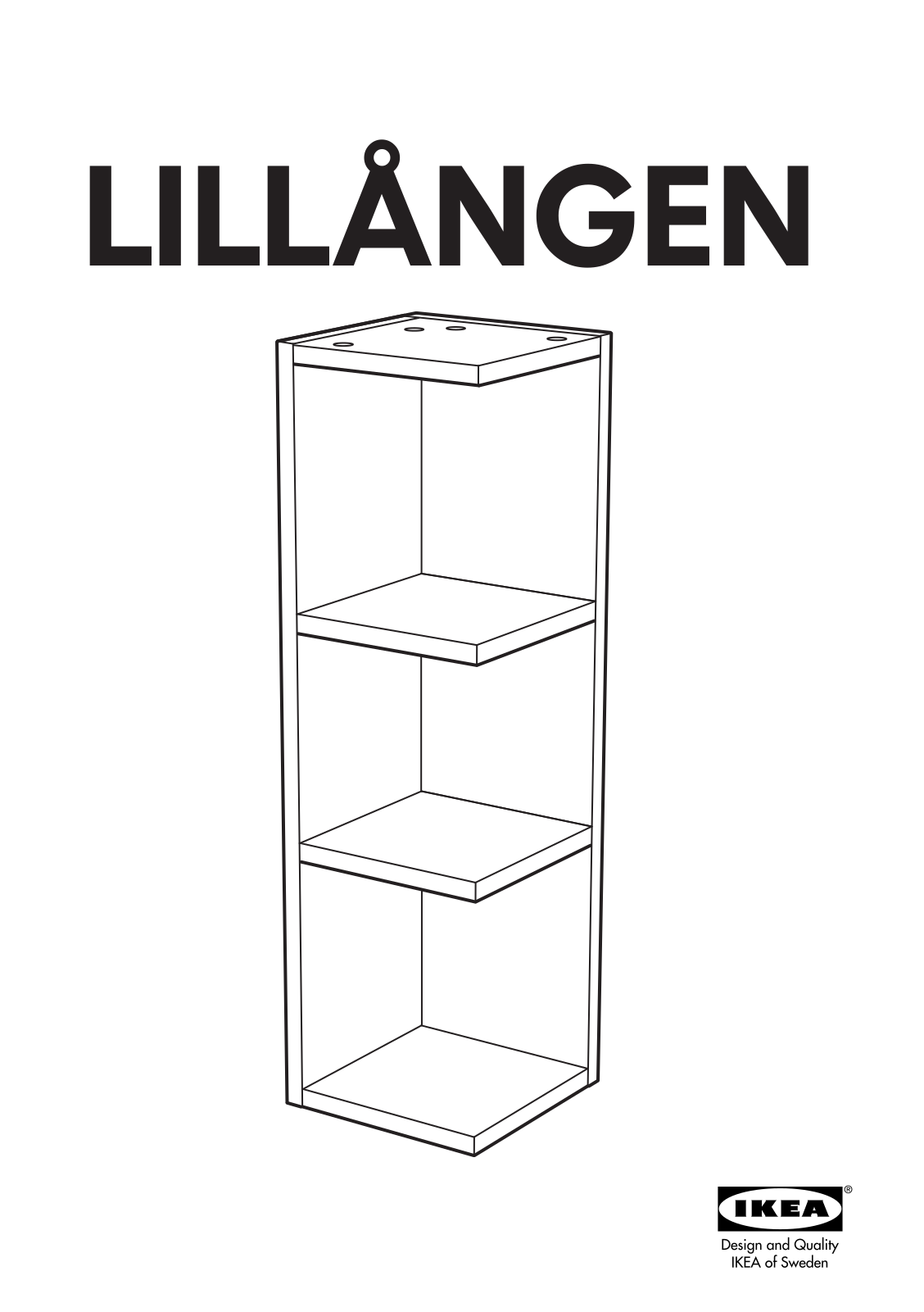 IKEA LILLAGEN END UNIT Assembly Instruction