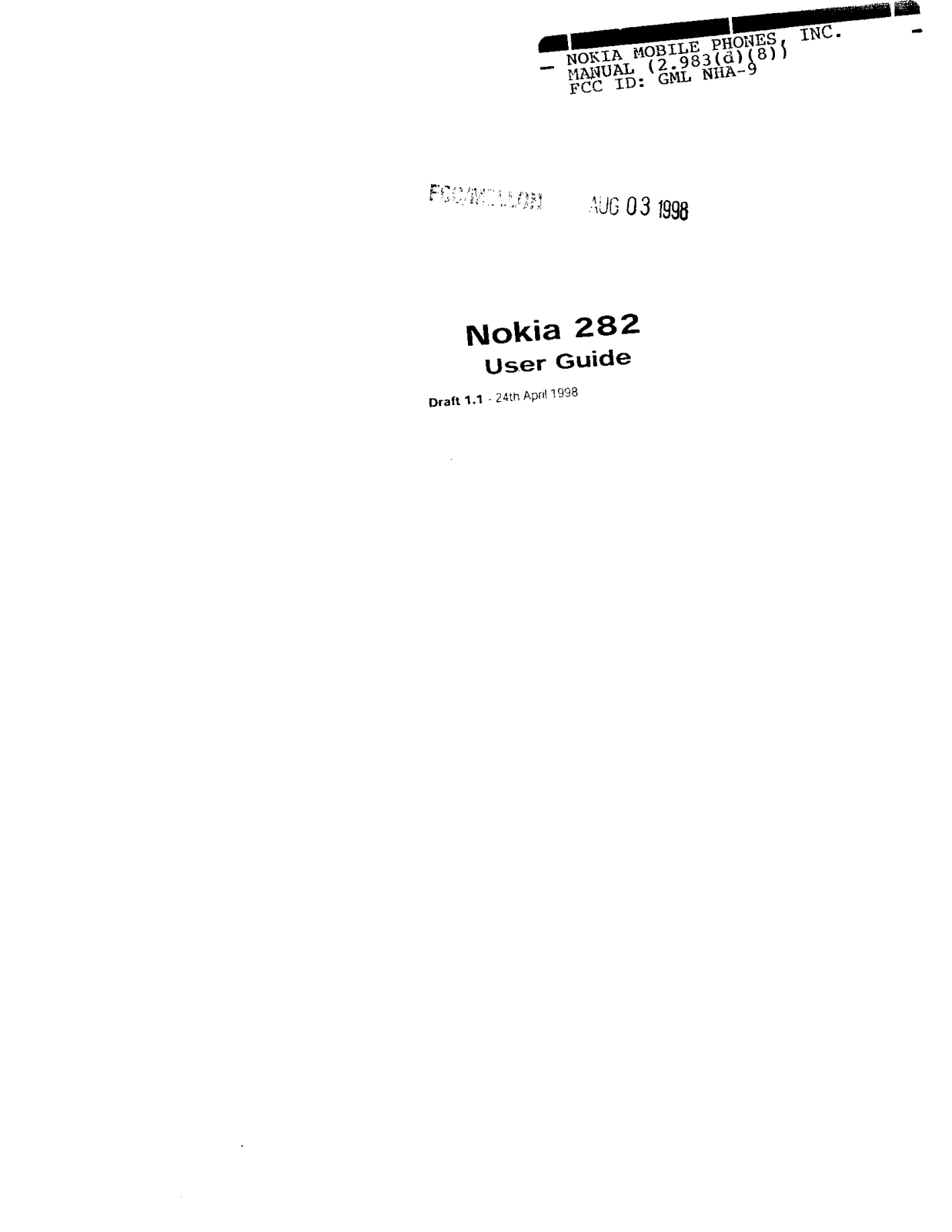 Microsoft NHA 9 Users Manual