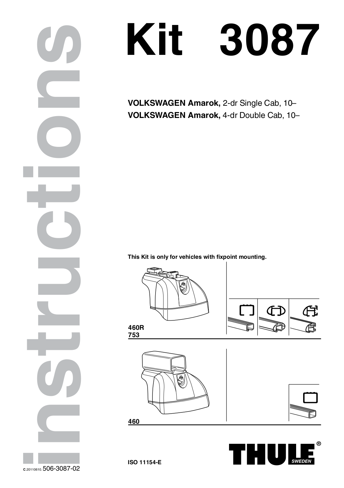THULE 3087 User manual - ManualMachine.com