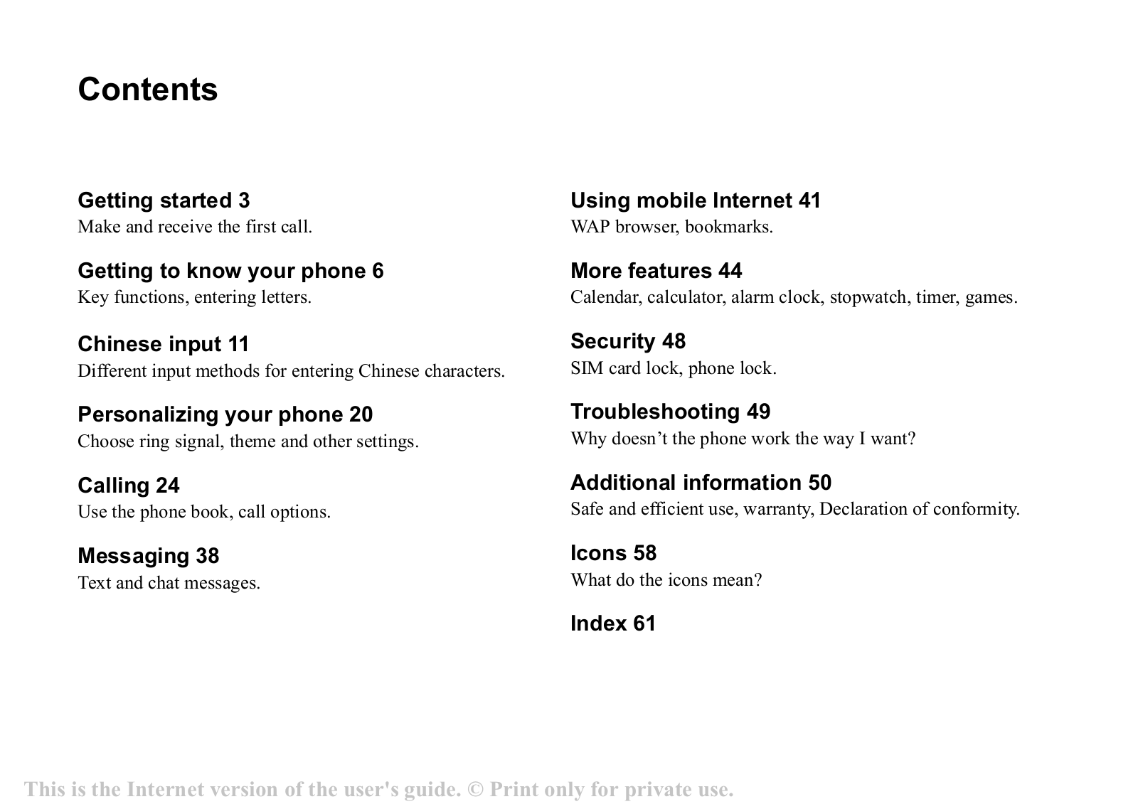 Sony T200c User Manual