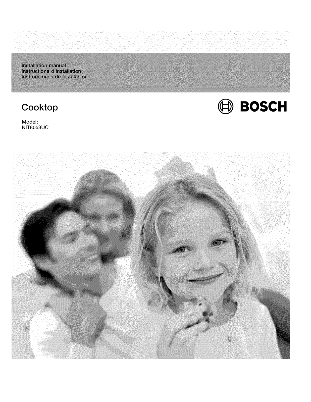 Bosch NIT8053UC/08, NIT8053UC/01 Installation Guide