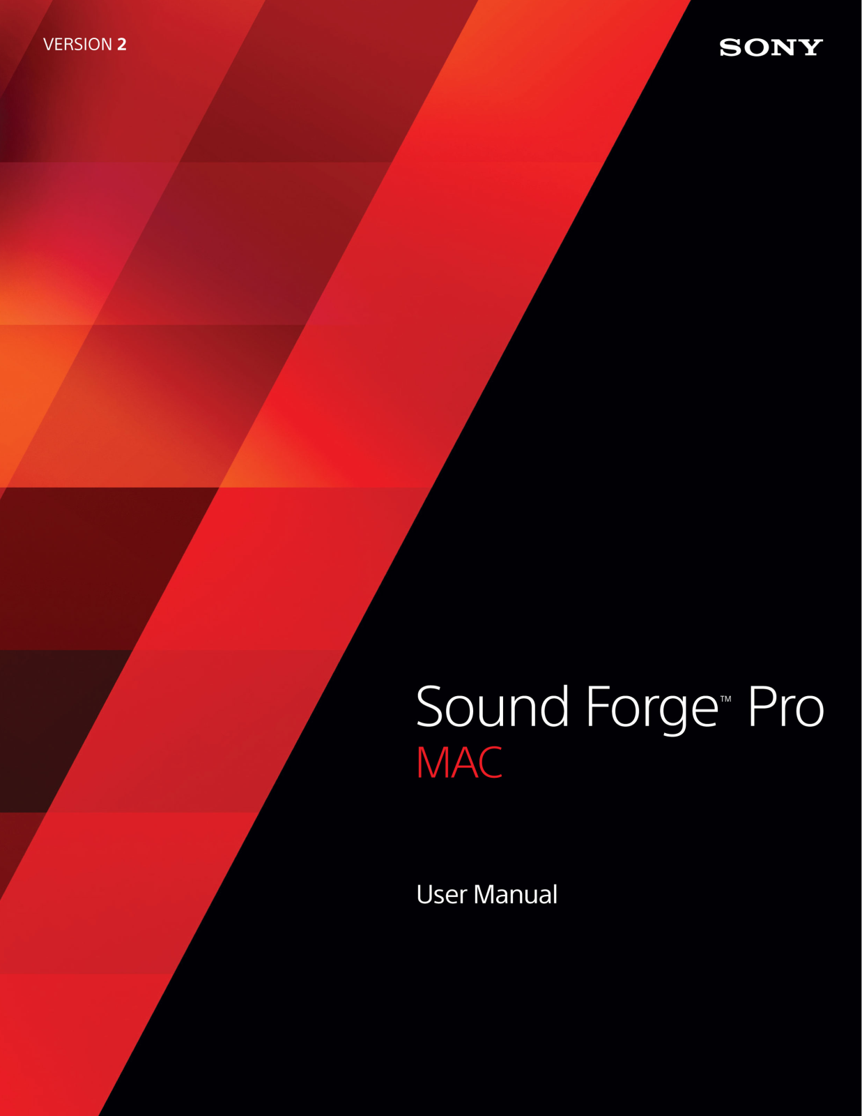 Sony Sound Forge User Manual