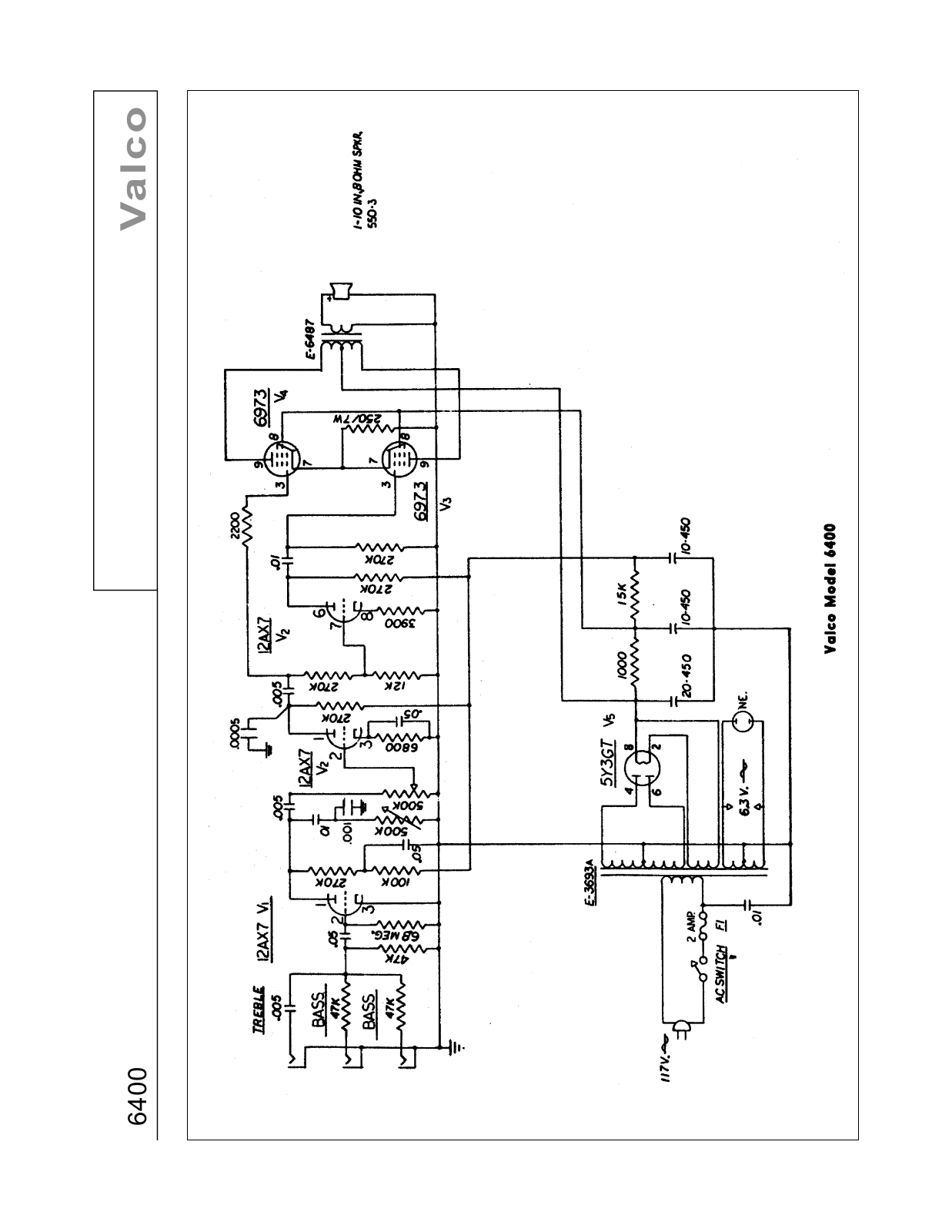 Valco 6400 schematic