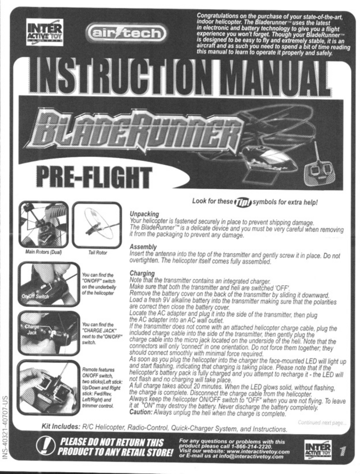 Interactive Toy Concepts 403XX49T Users Manual