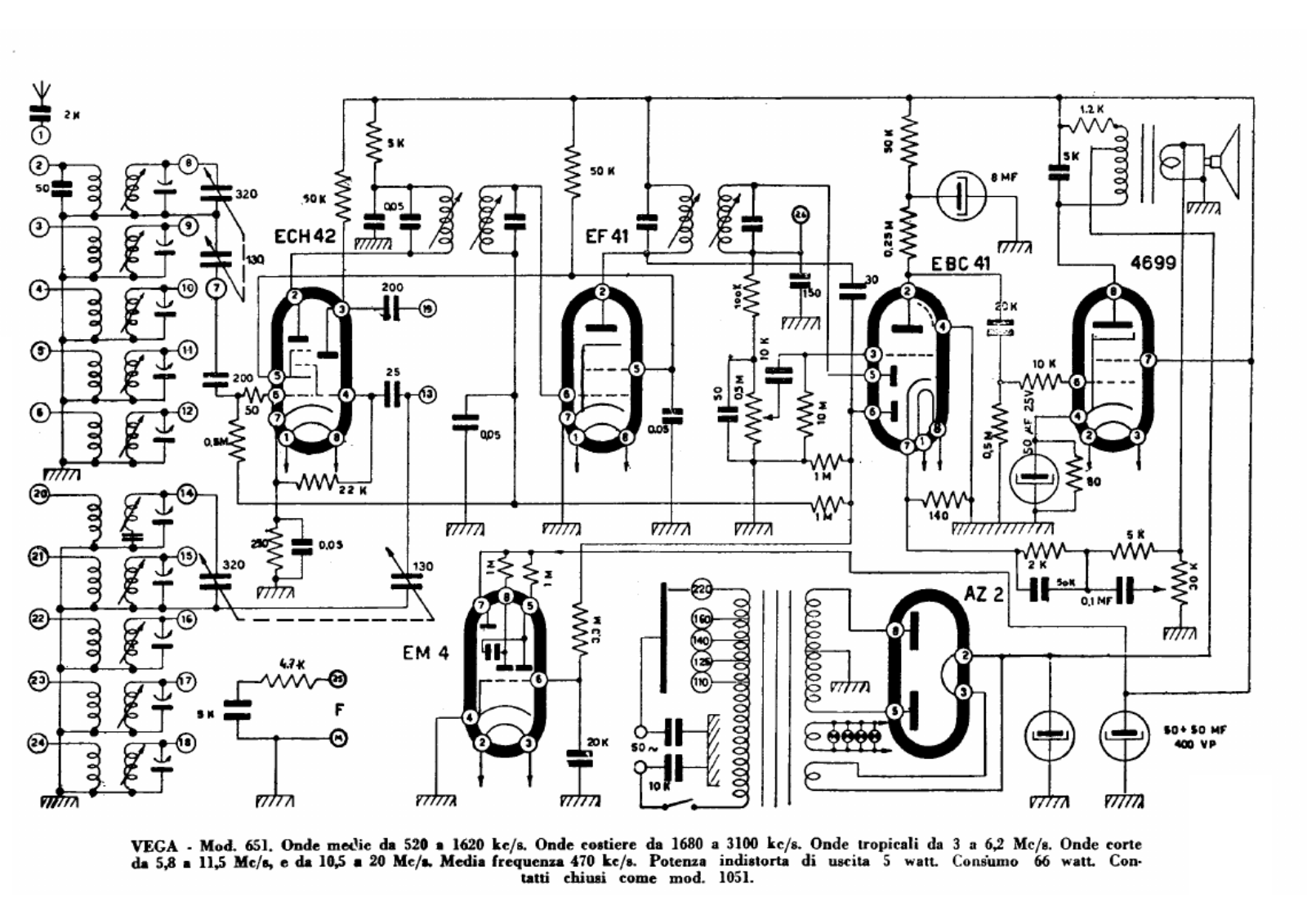 Vega 651 schematic - ManualMachine.com