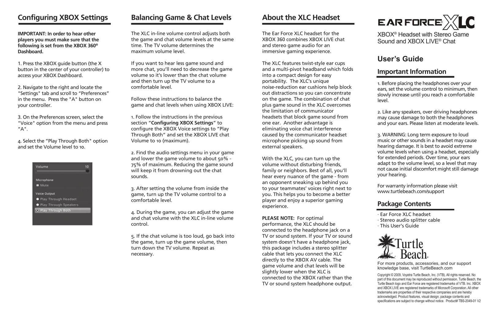 Turtle Beach XLC User Manual