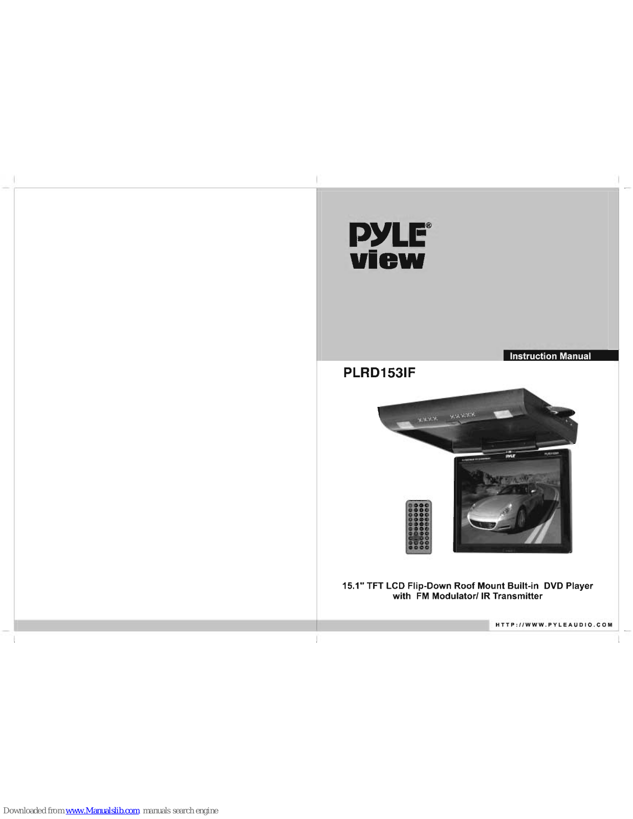 Pyle view PLRD1531F Instruction Manual - ManualMachine.com