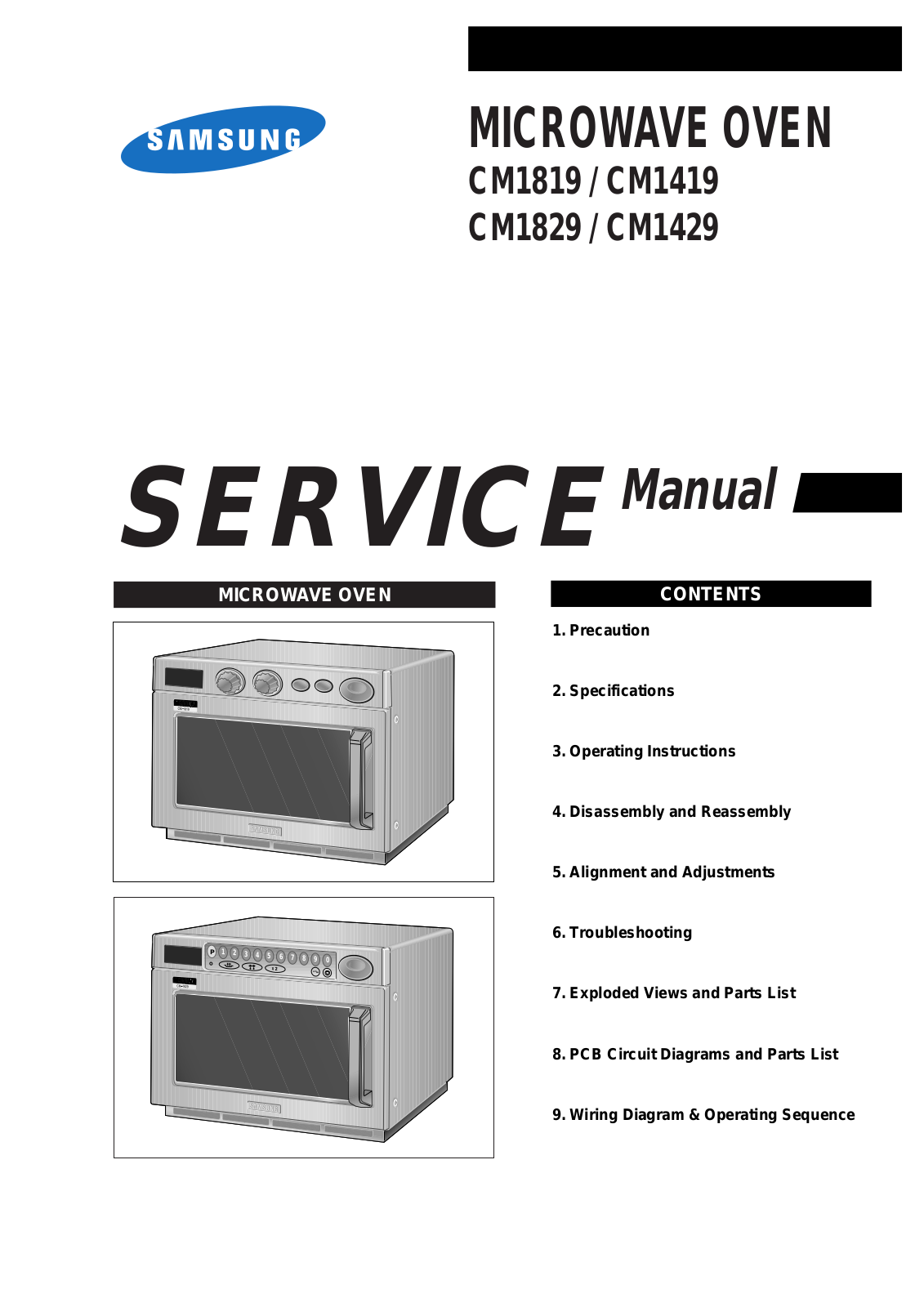 Samsung CM1819, CM1829-XEP Service Manual