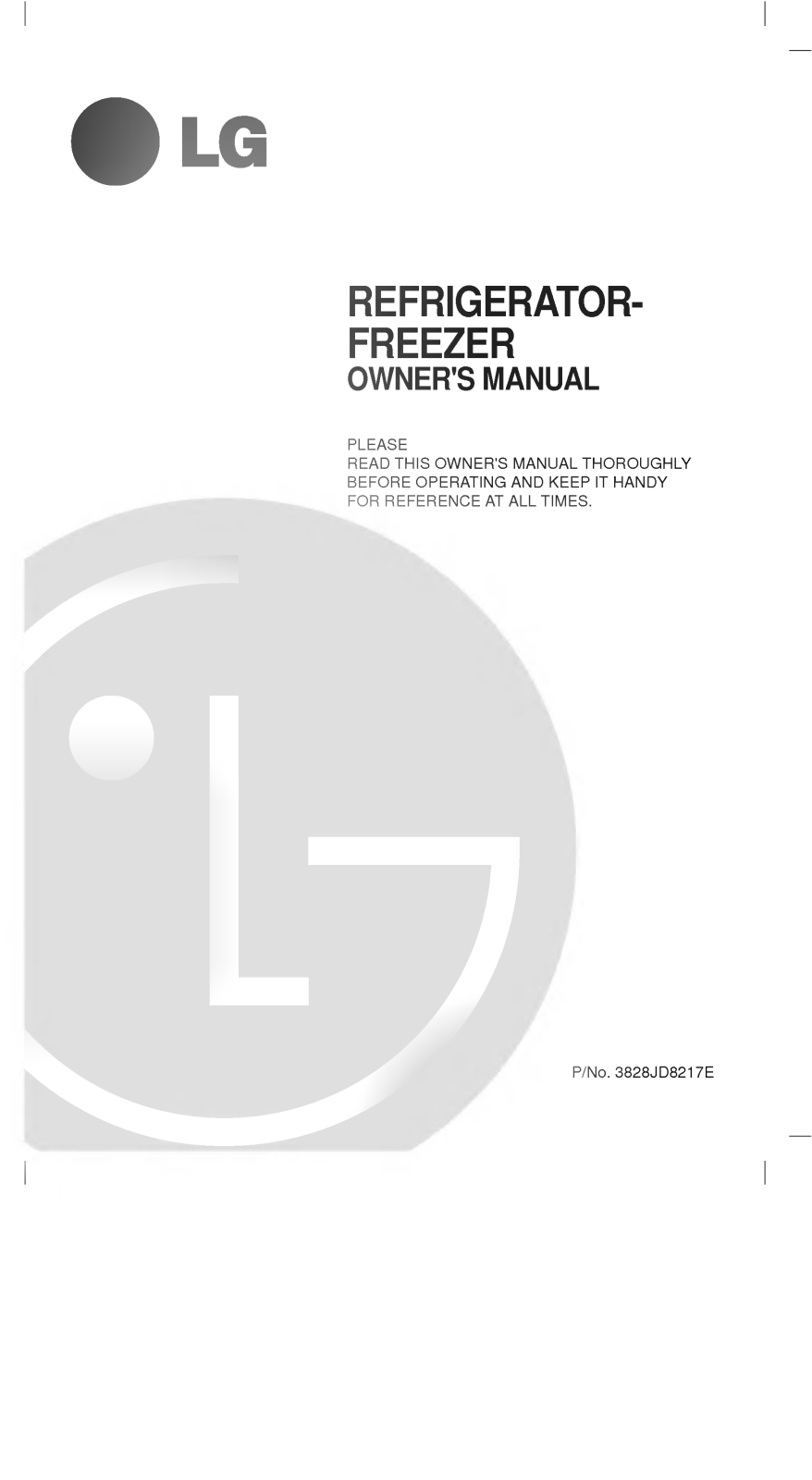 LG GR-432SFA Owner’s Manual