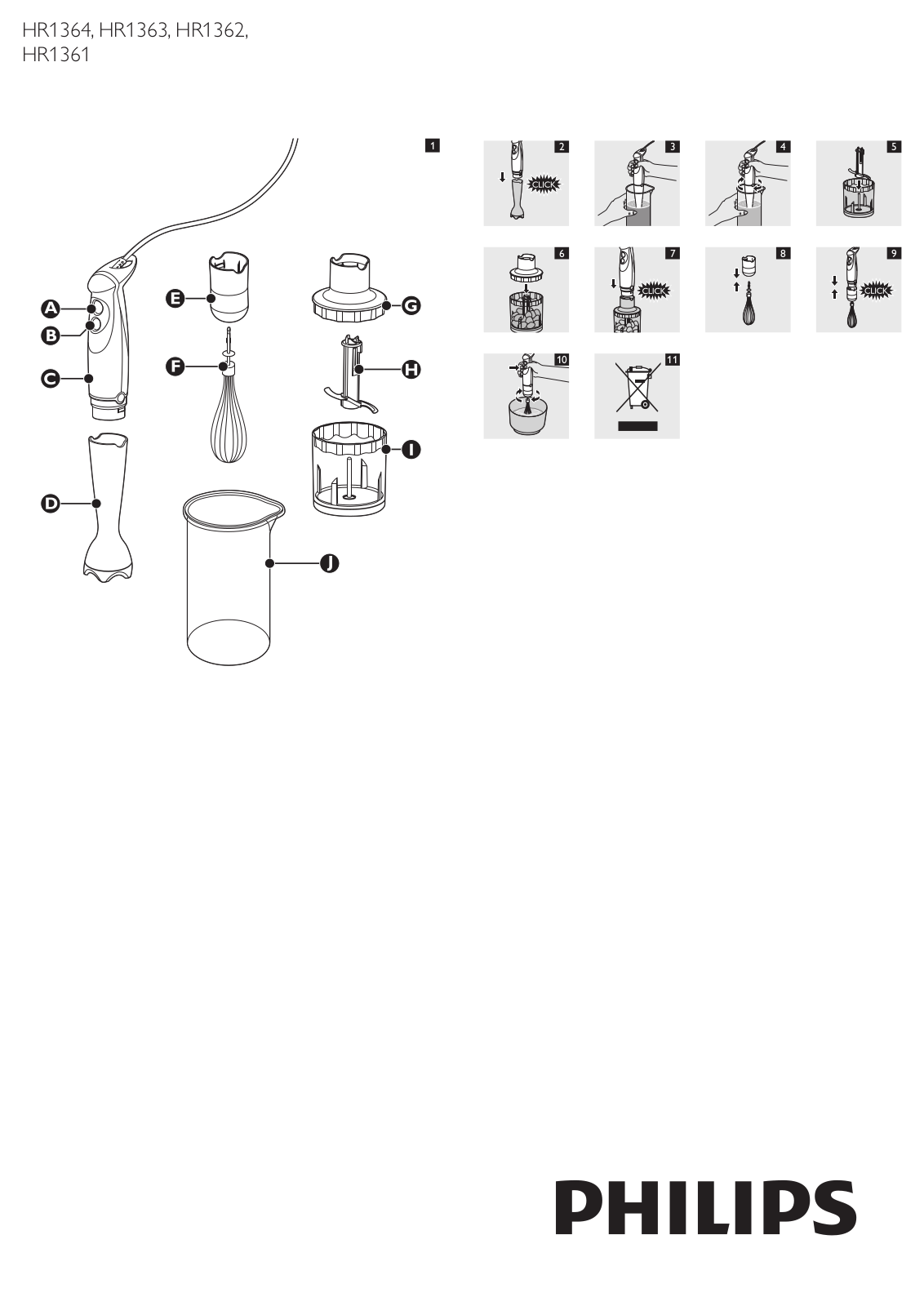 Philips HR1362 User Manual