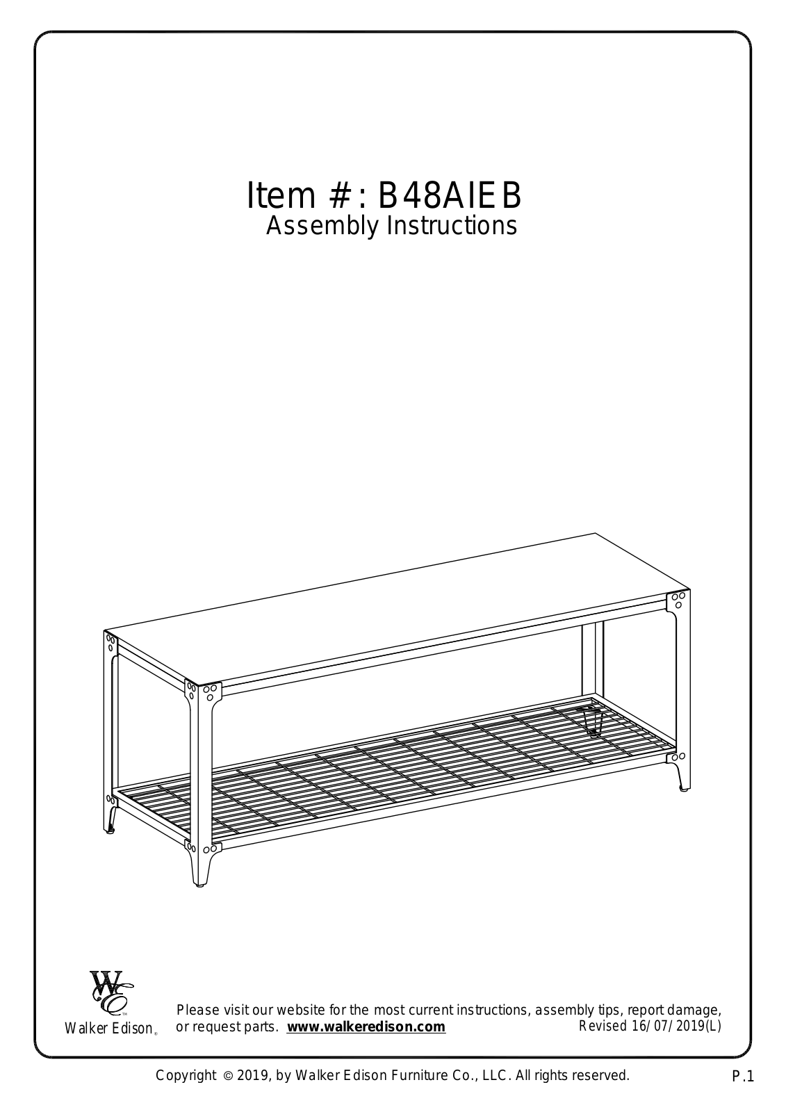 WE B48AIEB Instruction Manual