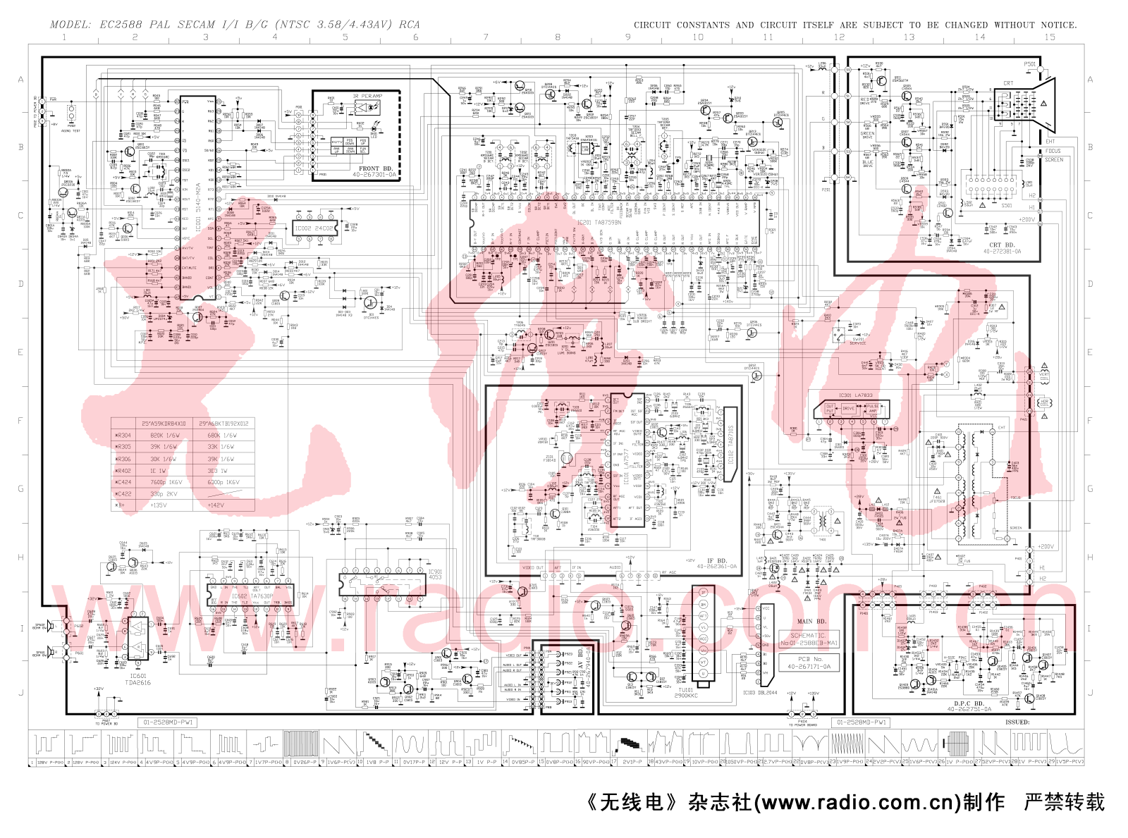 TCL EC2588 Schematic