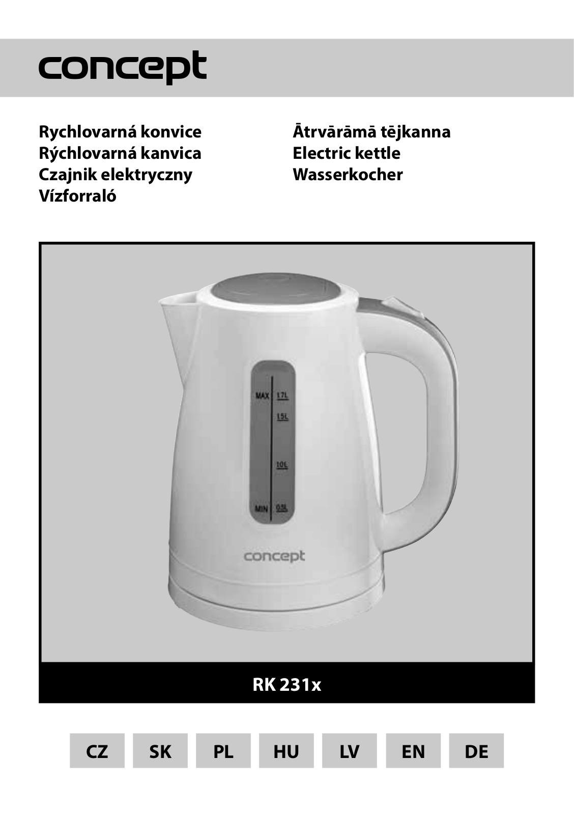 Concept RK-2311, RK-2312, RK-2313 User Manual