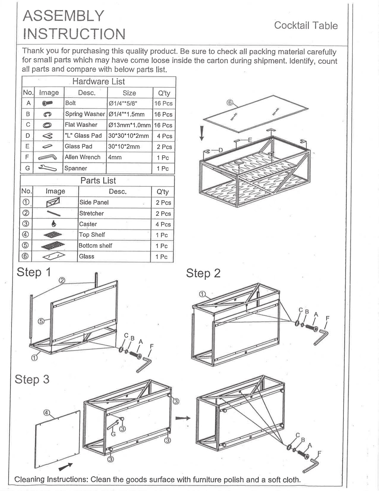 17 Stories W004754821 Installation & Assembly - ManualMachine.com
