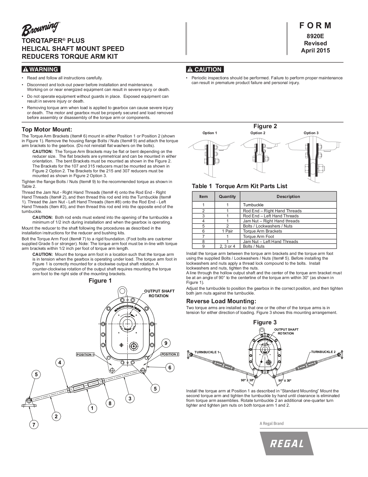 Browning 8920E Instruction Manual