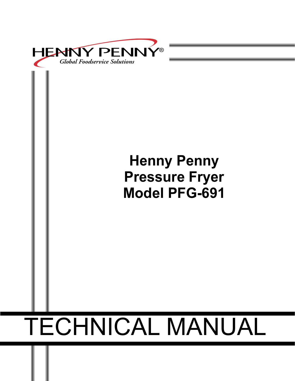 Henny penny PFG-691 User Manual