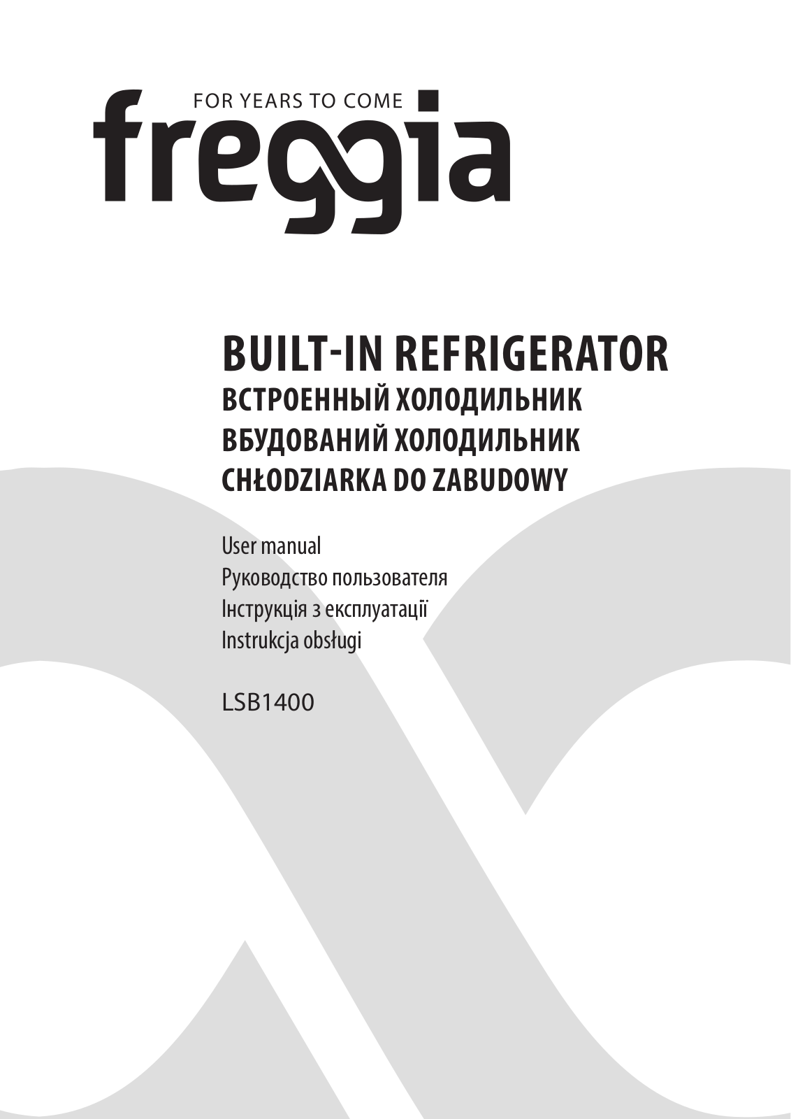 Freggia LSB1400 User Manual