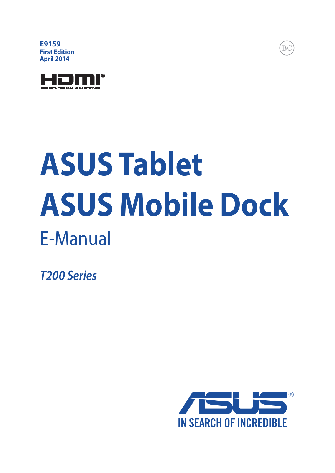 Asus E9159 User Manual