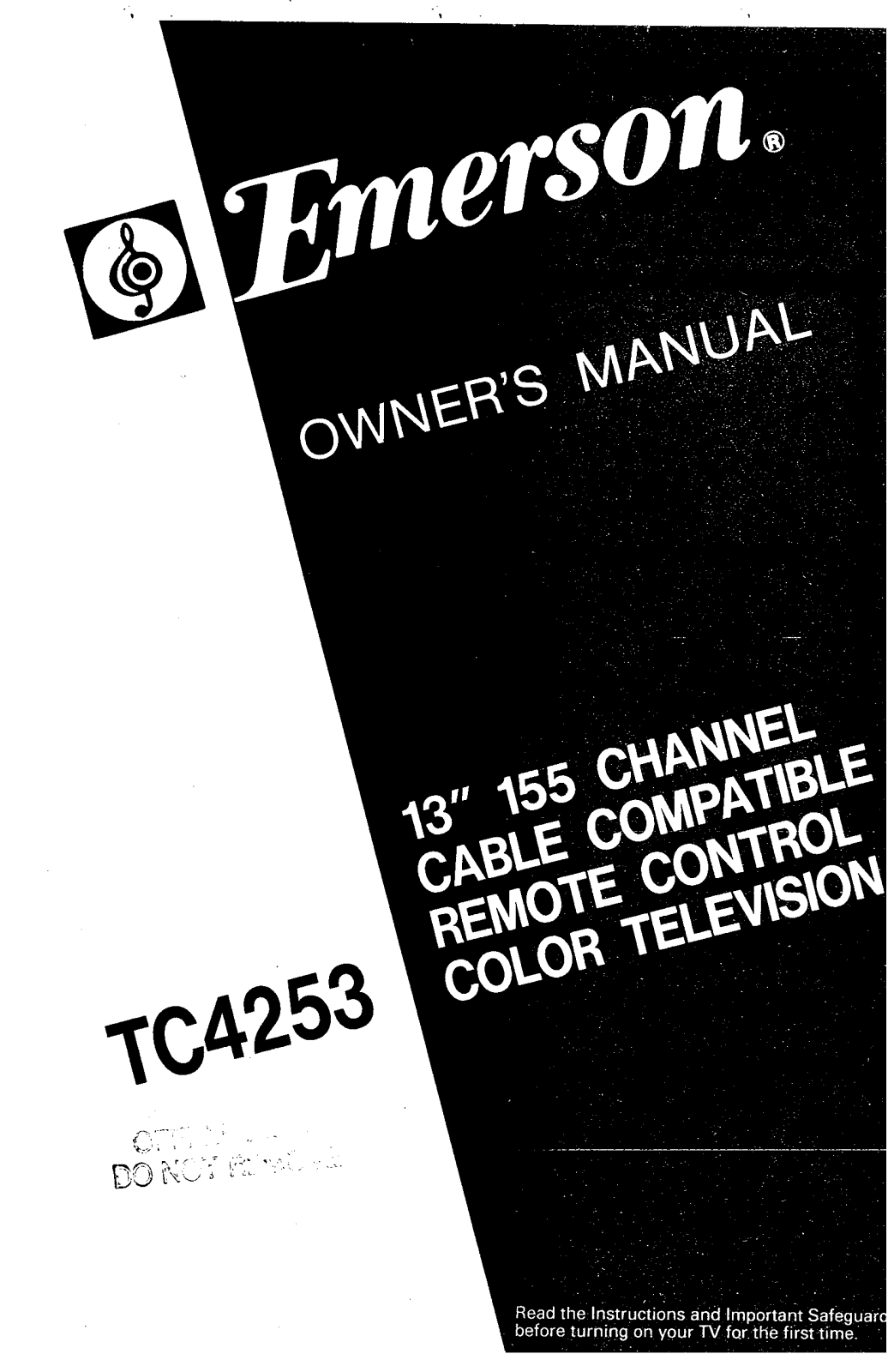 EMERSON tc4253 User Manual