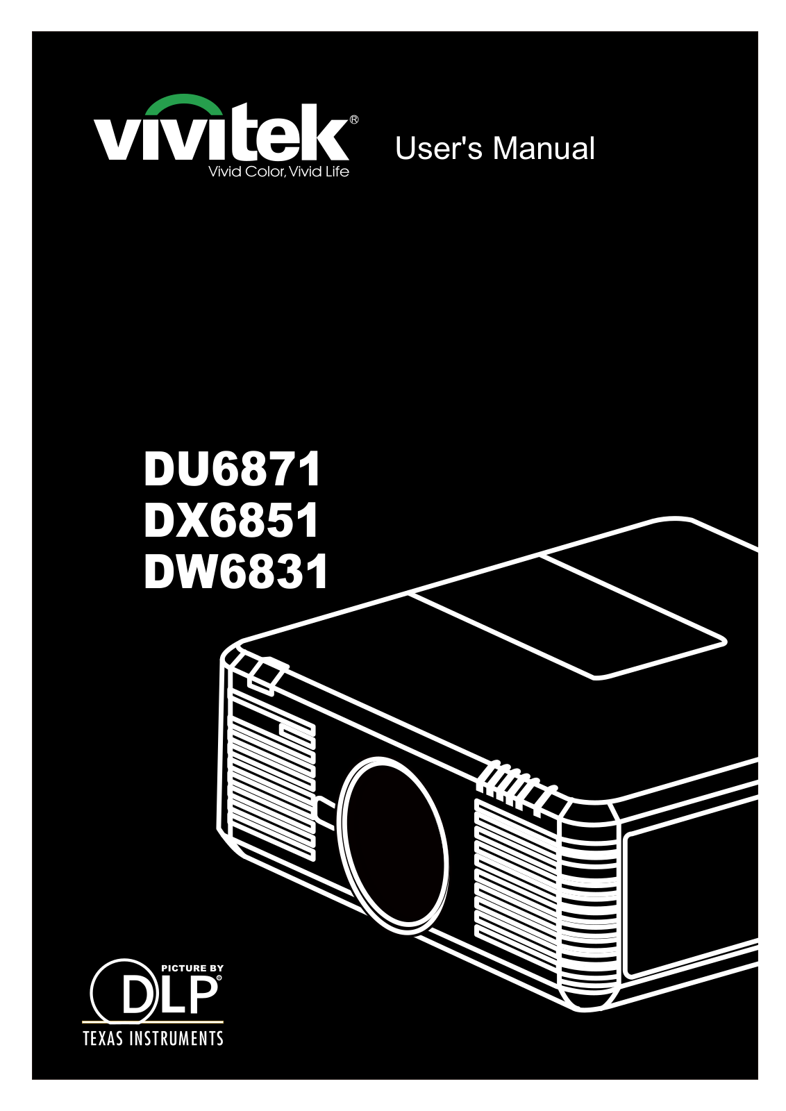 Vivitek du6871, dw6831, dx6851 User Manual