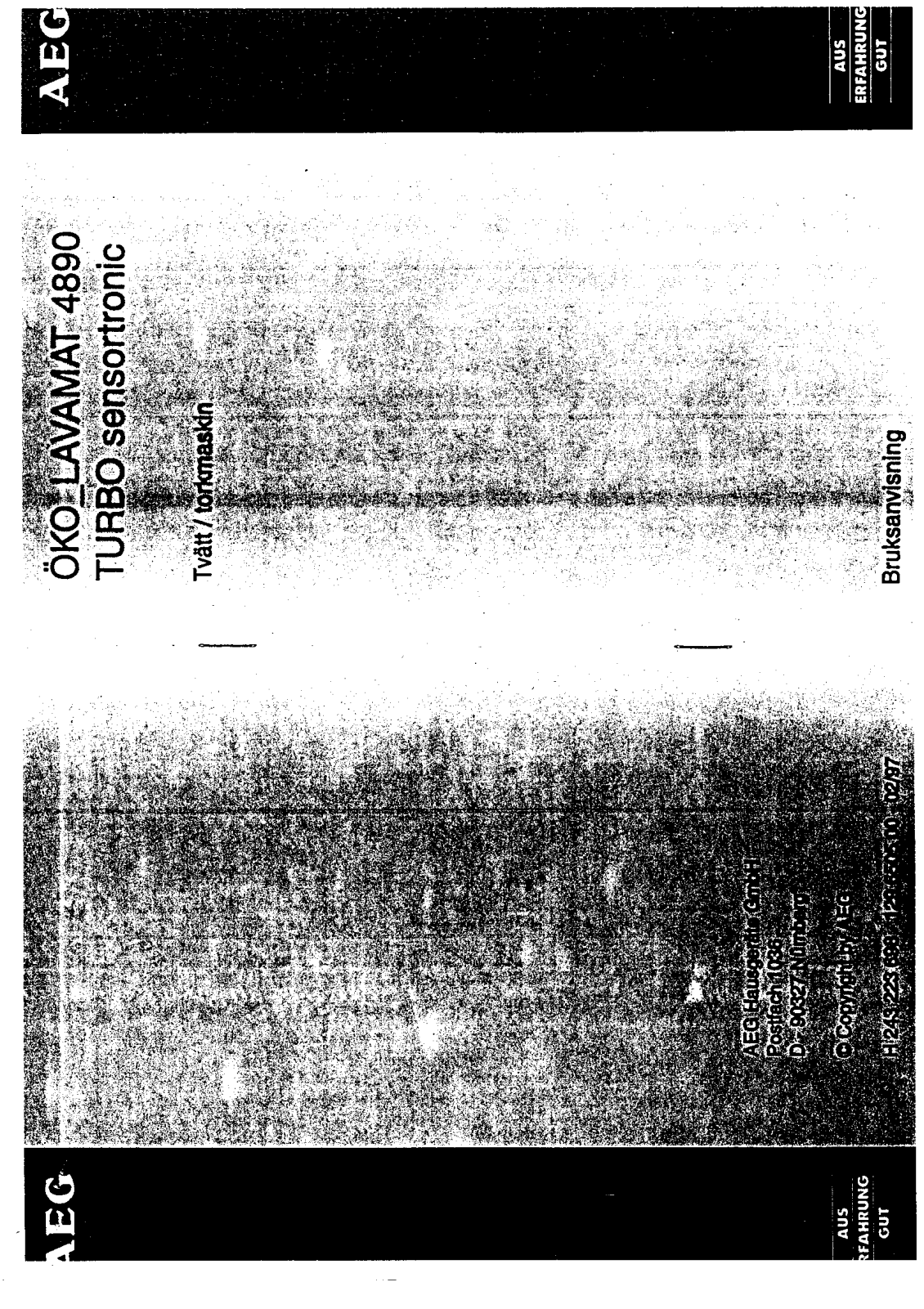 AEG LAV4890T User Manual