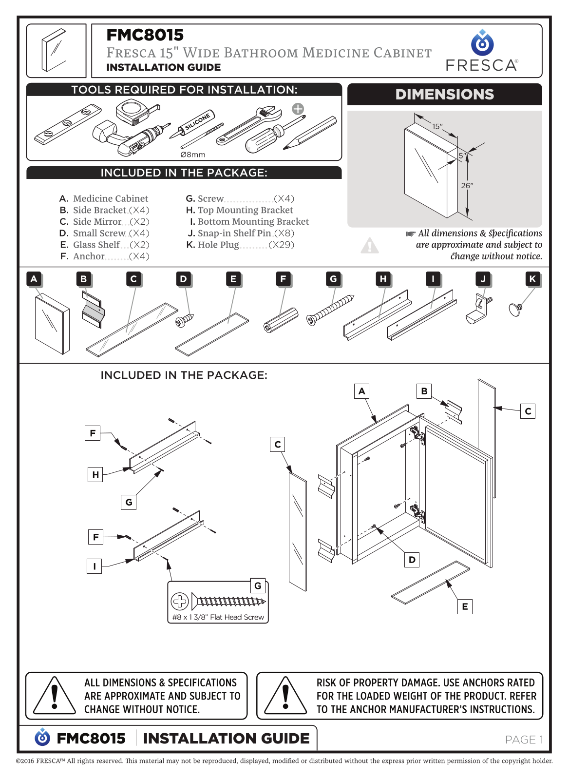 Fresca FBH1874 Installation & Assembly - ManualMachine.com