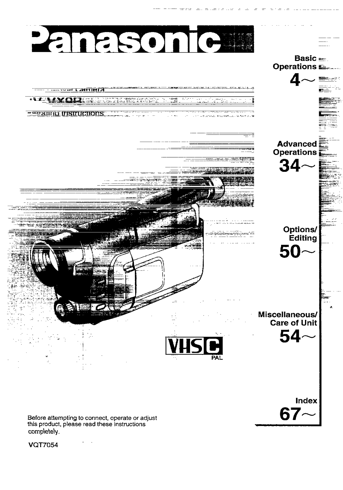 Panasonic NV-VX9B User Manual