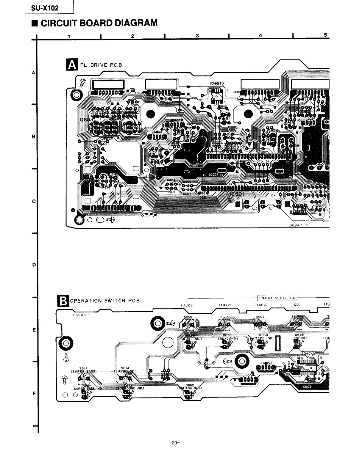 Technics SU-X-102s Diagrams