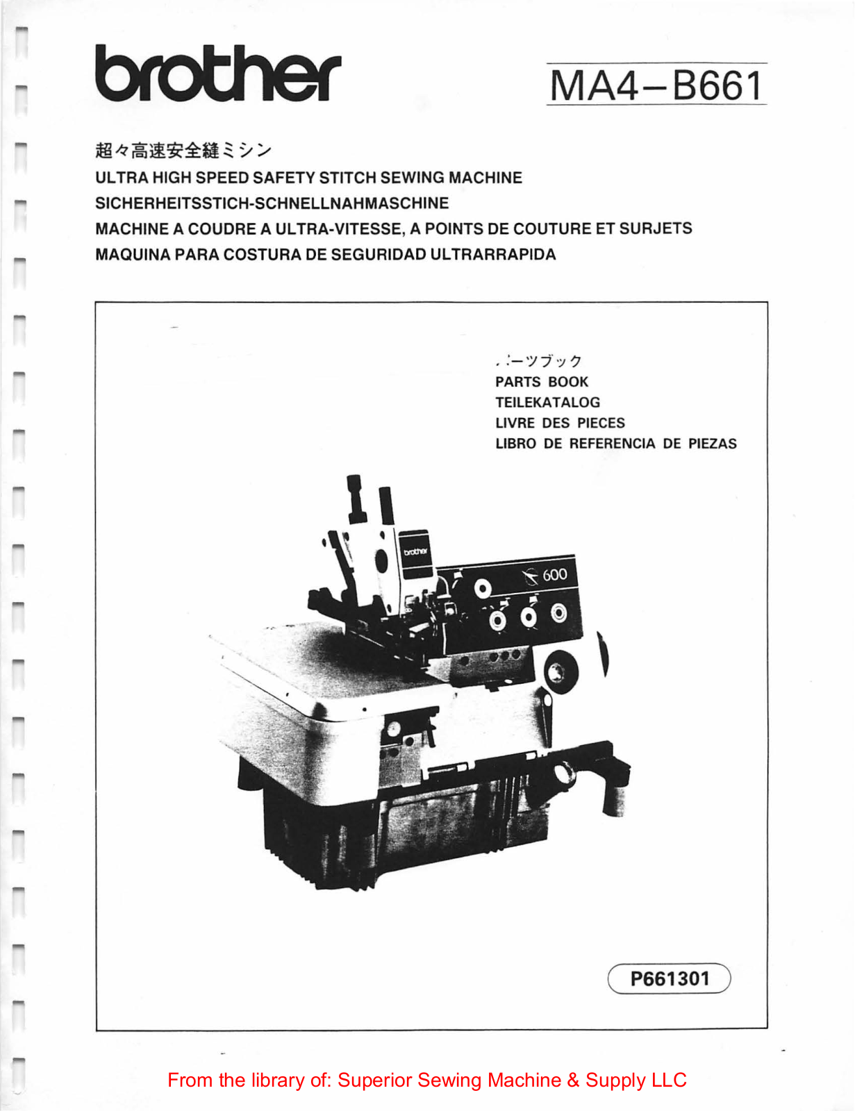 Brother MA4-B661 User Manual - ManualMachine.com