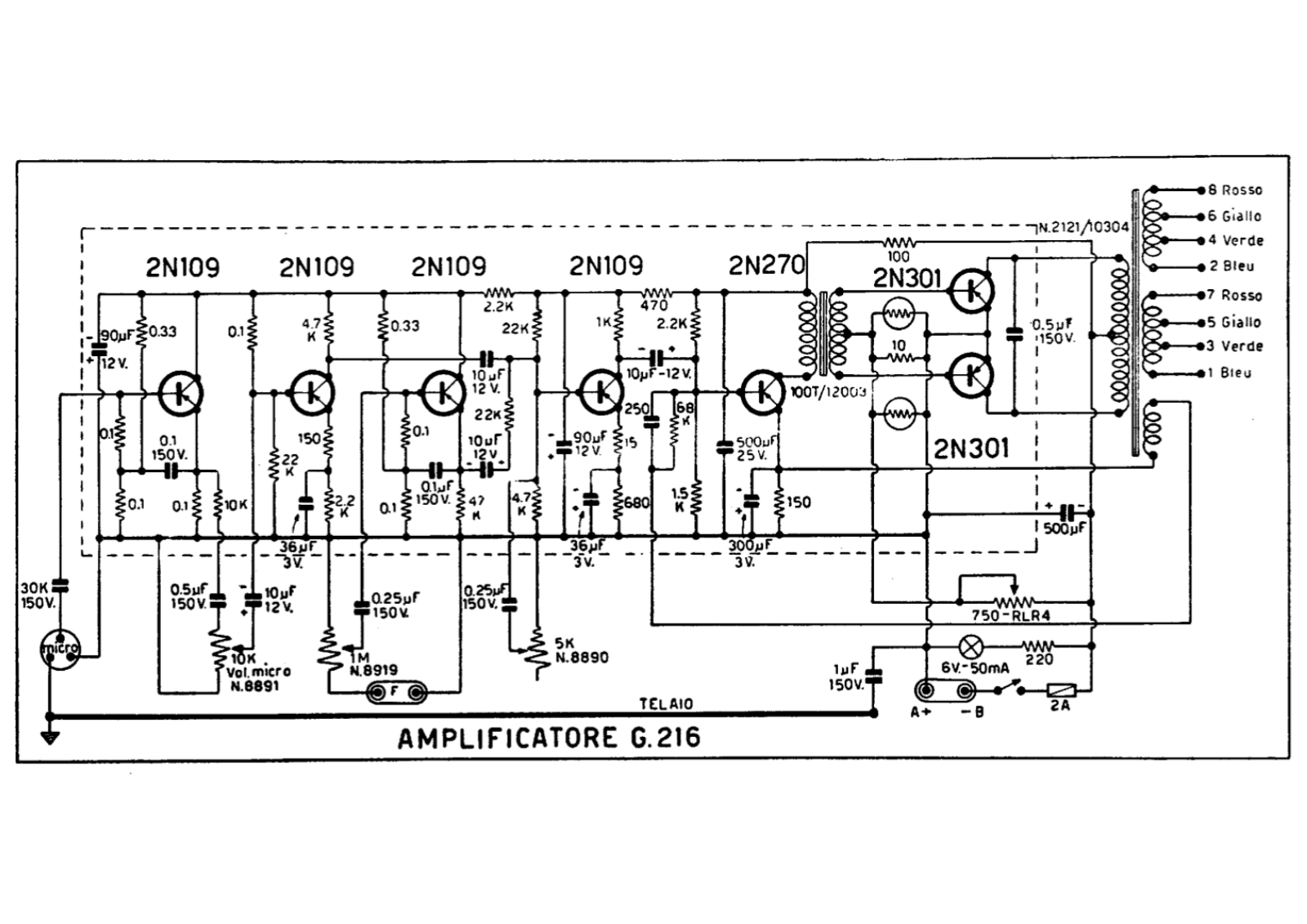 Geloso G216 Schematic