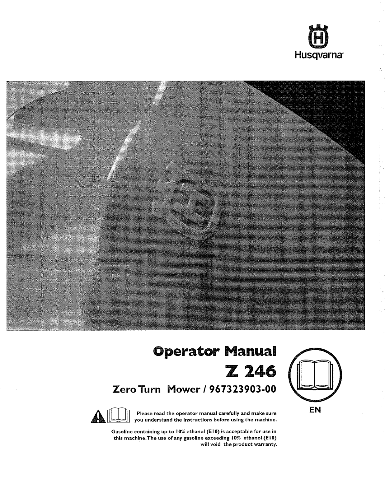 Husqvarna 967323903-00 Owner’s Manual