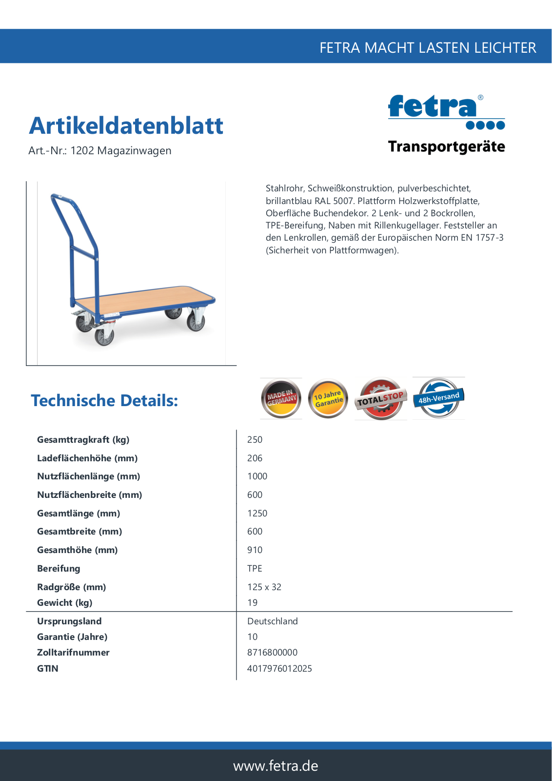 fetra 1202 User Manual - ManualMachine.com