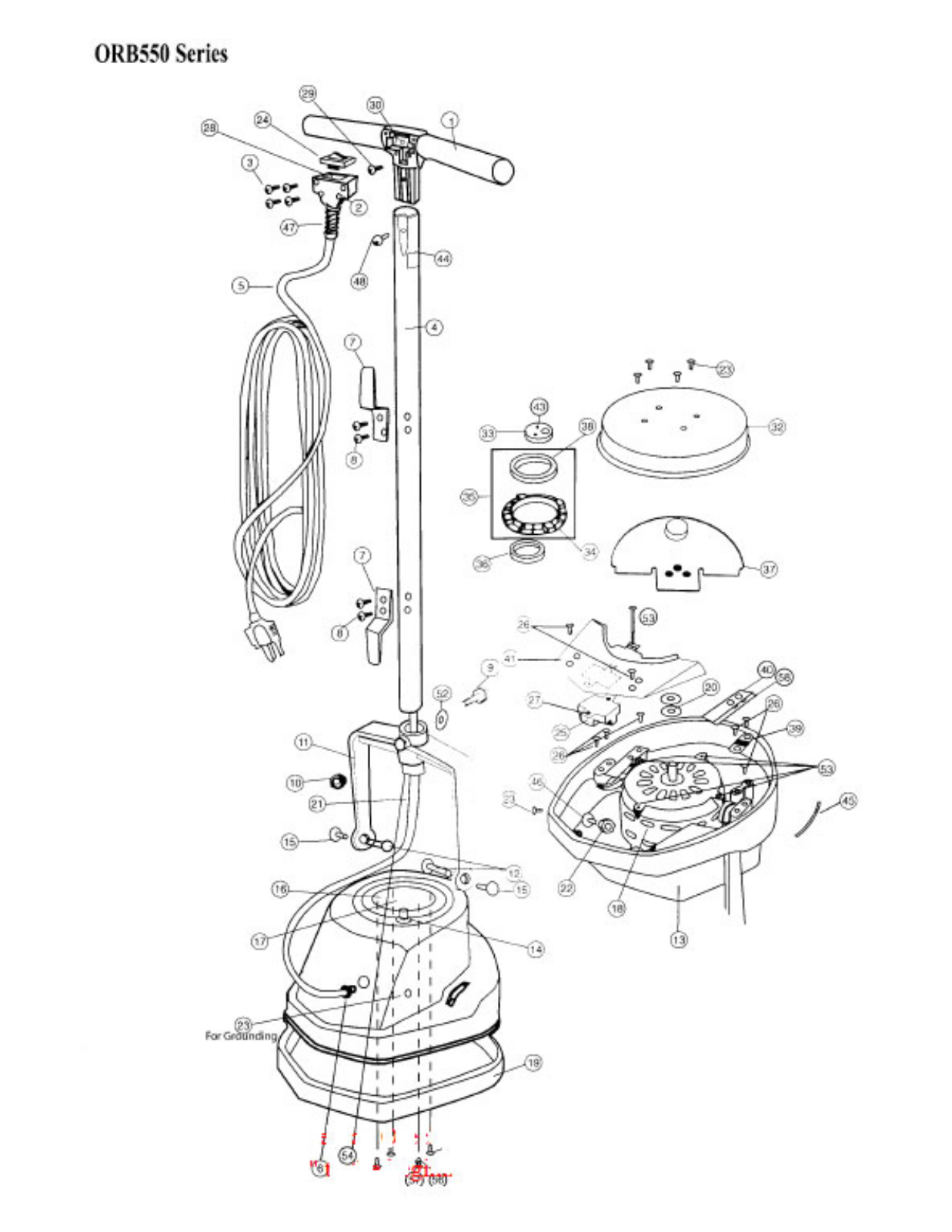 Oreck Orb550mc, Orb550bd Owner's Manual