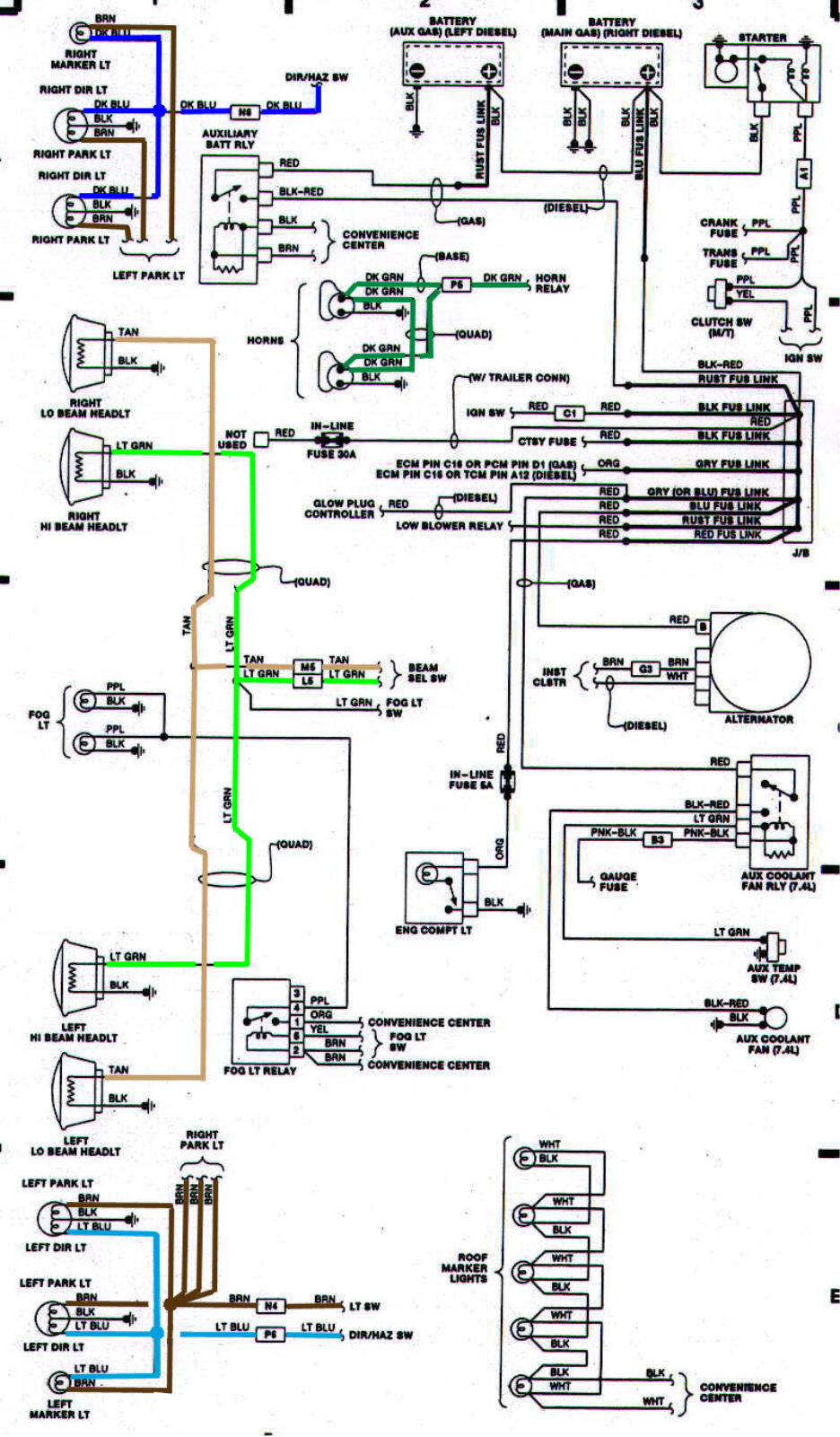 Chevrolet 1988 991 schematic