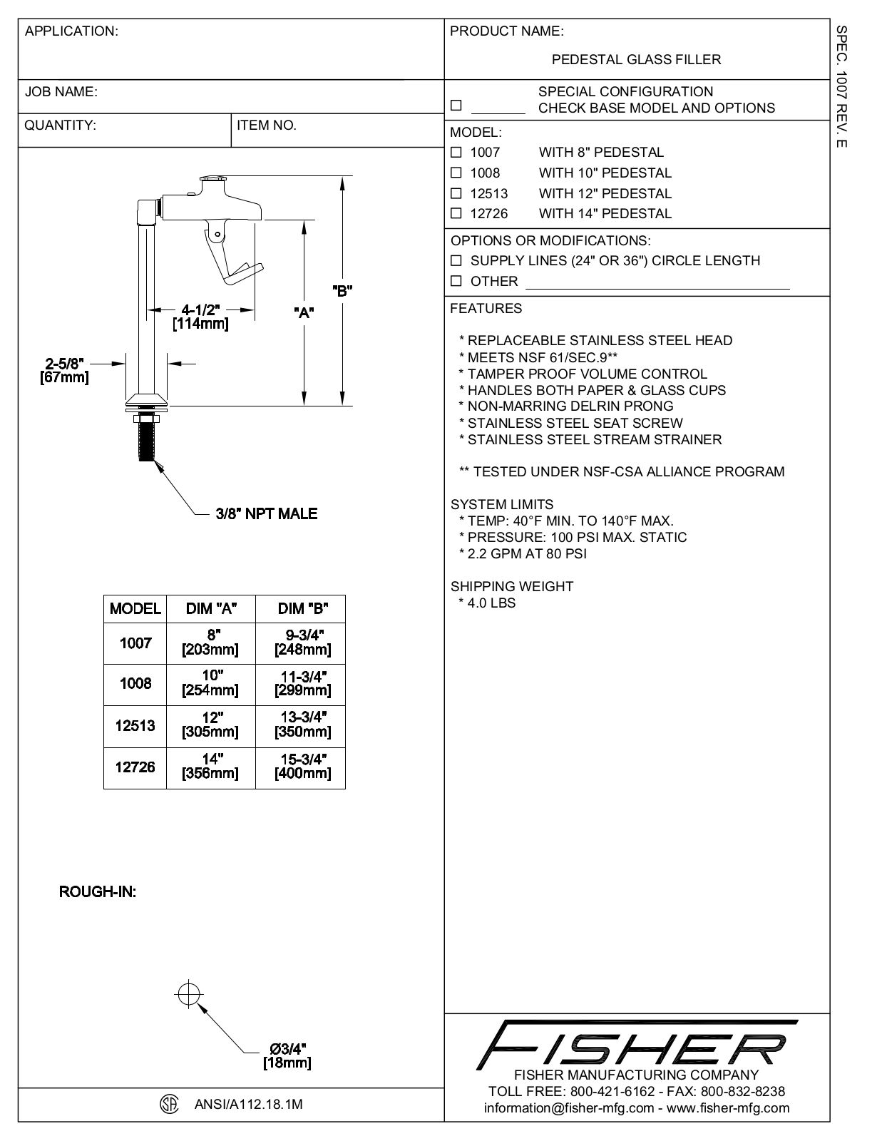 Fisher Manufacturing 1007 Shematics - ManualMachine.com